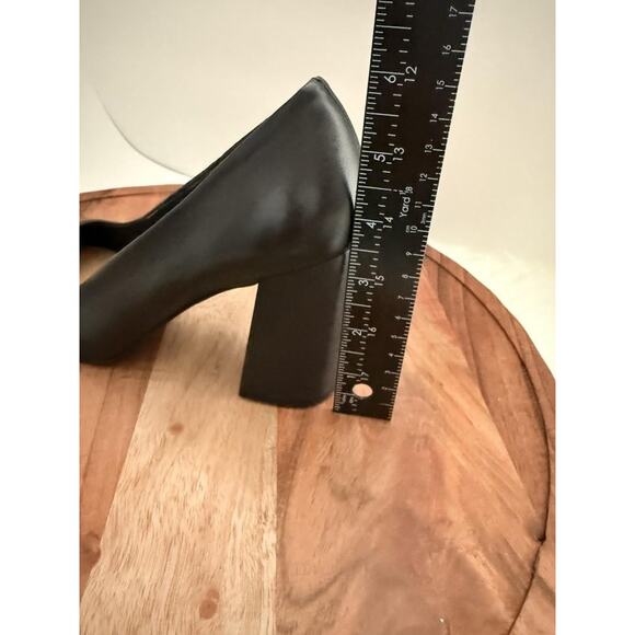Gianni Bini Shoes Womens Size 6 Black Block Heel Pumps Chunky Round Toe Dress - Picture 11 of 11
